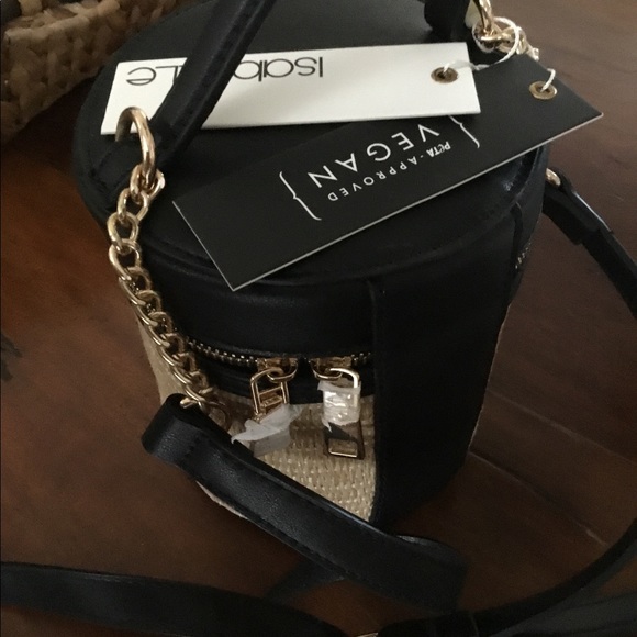 Isabelle cylindrical purse - vegan leather - Picture 3 of 5